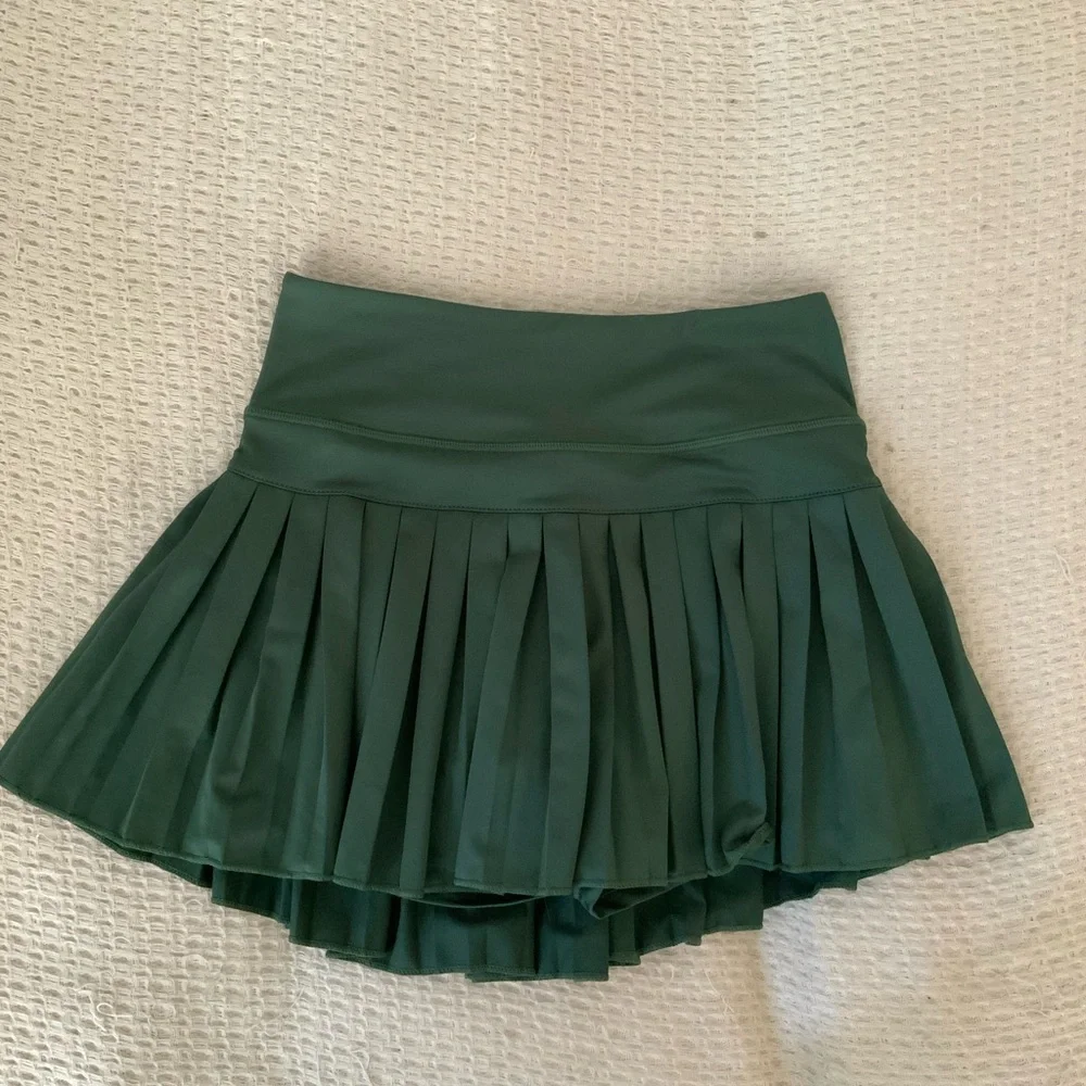 Revolve x Gold Hinge Forest Green Pleated Mini Tennis Golf Skort Skirt